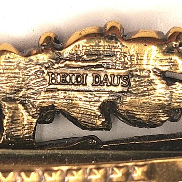 HEIDI DAUS Premier Deco HAIR CLIP Hinged Snap Clip BARRETTE Rare *see condition - Picture 7 of 10